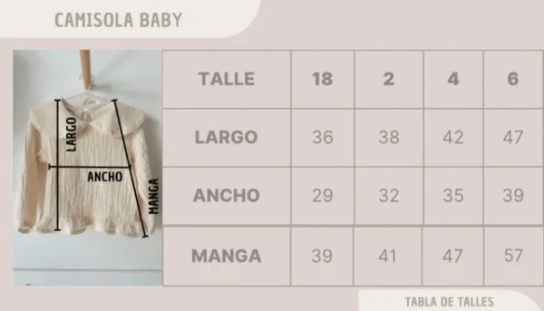 CAMISOLA BABY - Imagen 2