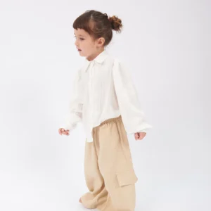 PANTALÓN CARGO - ALMENDRA