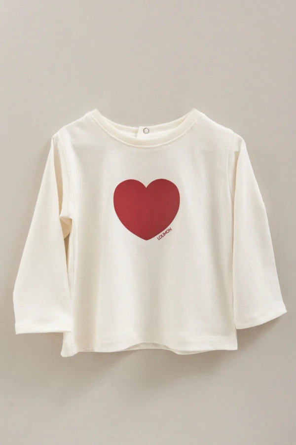 REMERA CORAZÓN - OFF WHITE