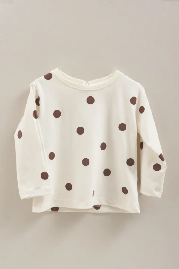 REMERA LUNARES - CHOCOLATE