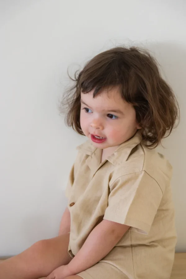 CAMISA DE LINO - ALMENDRA - Imagen 3