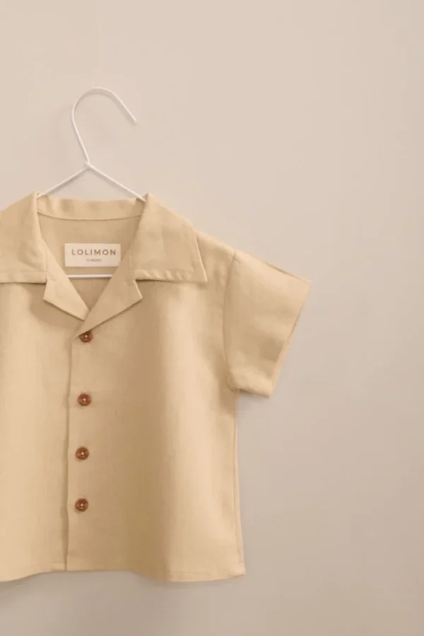 CAMISA DE LINO - ALMENDRA - Imagen 2